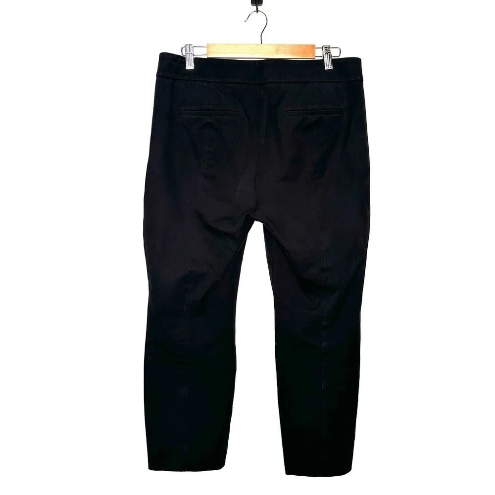 J. Crew | Black Remi Pant In Bi-stretch Cotton Size 12